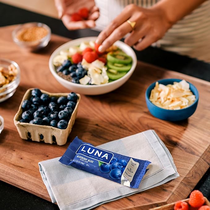 LUNA Bar - Variety Pack - 6 Flavors - Snack Bars - Non-GMO - Gluten-Free Protein Bars - Made with