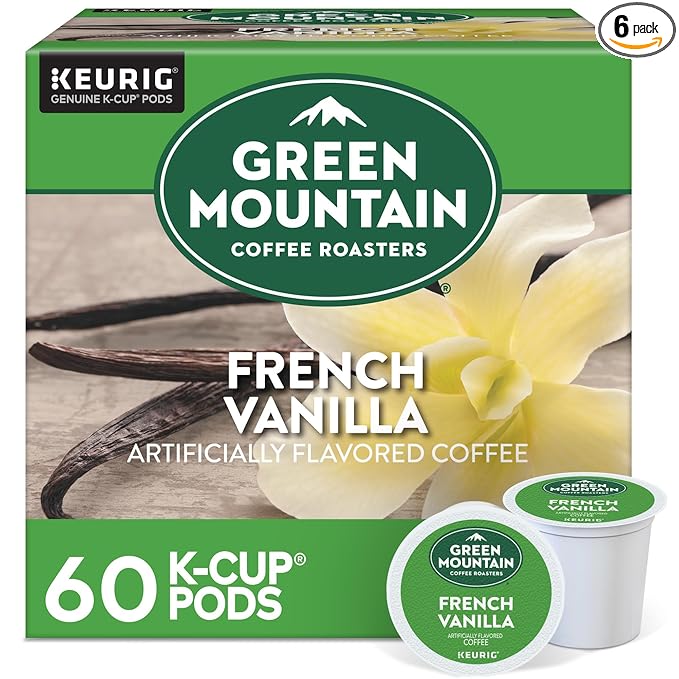 Green Mountain Coffee Roasters French Vanilla Keurig Single-Serve K-Cup pods, Light Roast Coffee