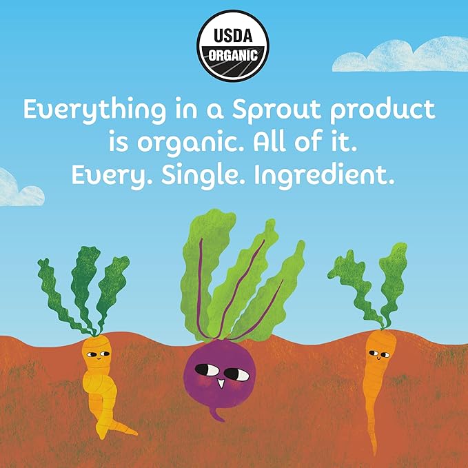 Sprout Organic Baby Food, Stage 4 Toddler Snacks, Blueberry Apple Wafflez, Single Serve Waffles 5