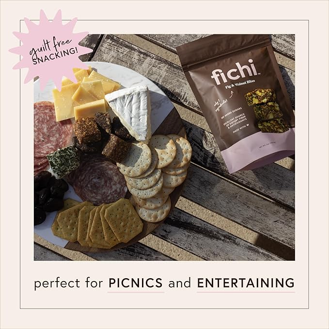 Fichi Fig and Nut Bites, a Wholesome and Delicious Gluten-Free Italian Fruit and Nut Snack (Two