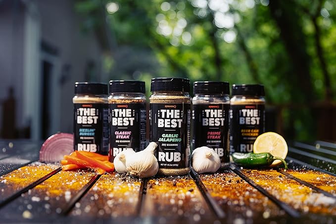 Kosmos Q The Best Garlic Jalapeno Rub, Garlic Jalapeno Pepper Seasoning & BBQ Dry Rub For Chicken