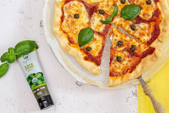 Aroma One Basil Puree Paste - Organic Herb Concentrate for Cooking, Seasoning & Sauces - Fresh