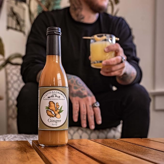 Liquid Alchemist Ginger Syrup for Cocktails - Real Ingredients Make our Liquid Ginger Puree for