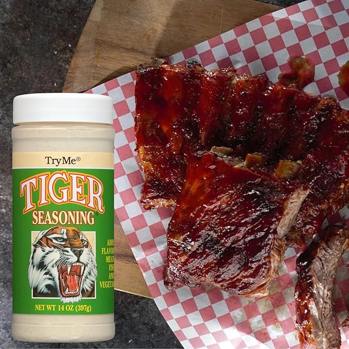 Try Me Tiger Seasoning for Meat Fish and Vegetables, 14oz Bottle (Pack of 1)