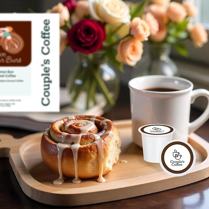 Couple's Coffee K-Cups | Cinnabon Flavored Coffee | Gives Back to Military Families | Love your