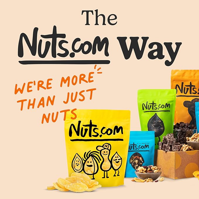 Nuts.com Crystallized Ginger Pieces - Premium Crystallized Ginger Slices - Spicy & Sweet Candied