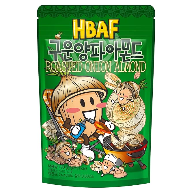 [Official Gilim HBAF] Korean Roasted Onion Seasoned Almonds Nut Protein Snack | Nutritious Enery