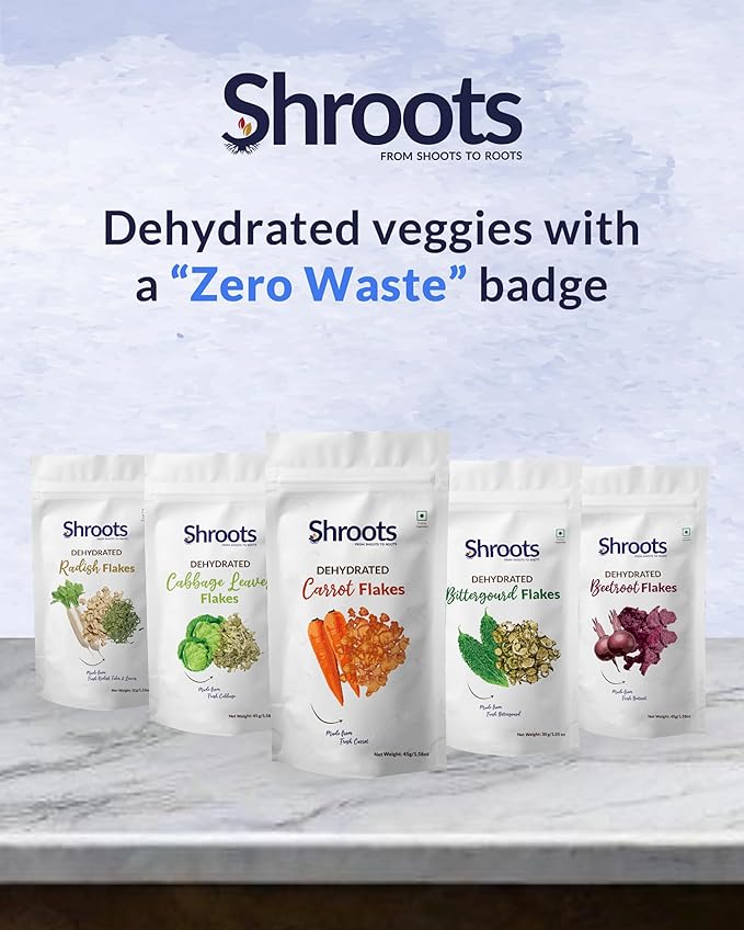 SHROOTS Dehydrated Gooseberry (Amla) Flakes Pure Vegetarian Gluten-Free No Added Sugar Easy Cooking