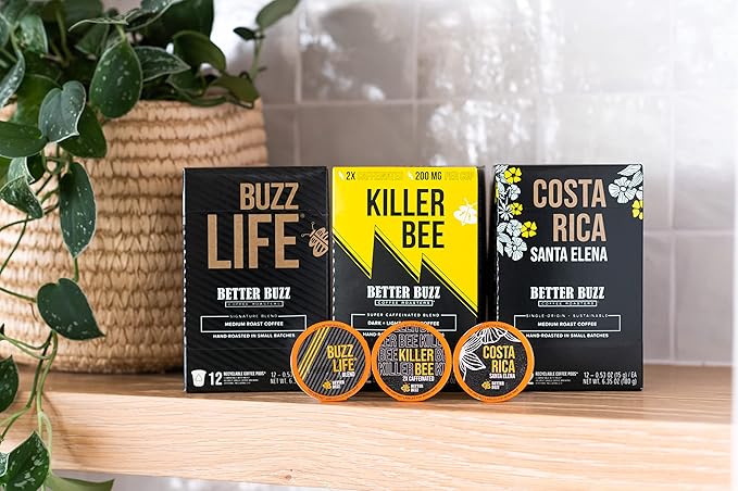 Better Buzz Costa Rica Medium Roast Coffee Pods 12ct., California Solar Energy Produced Recyclable