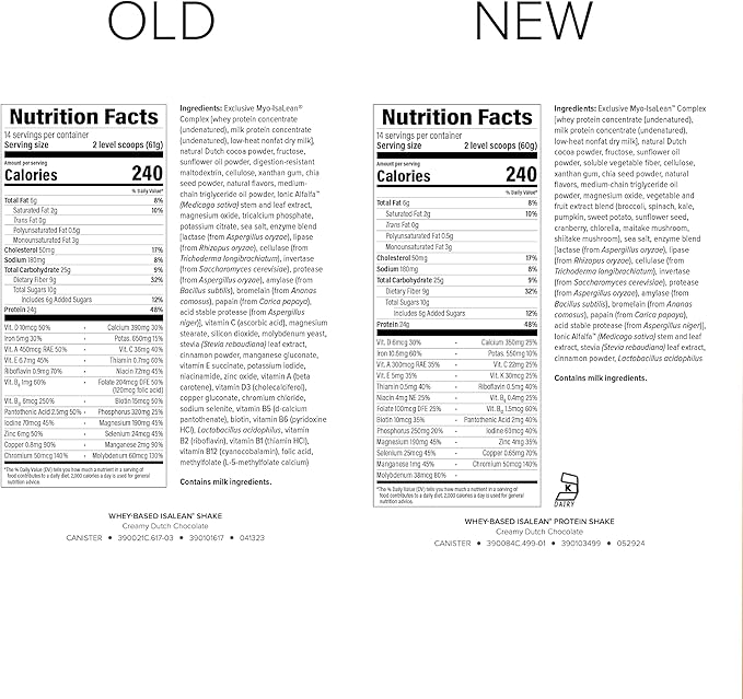 IsaLean Protein Shake Complete Superfood Meal Replacement Shake for Maintaining Healthy Weight and