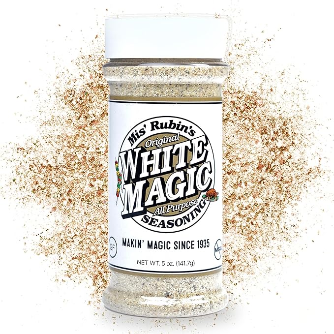 Gourmet All-Purpose Seasoning (5 oz.) Original White Magic Dry Rub Spice Powder Best Served on