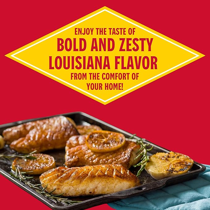Louisiana Fish Fry Cajun Seasoning - Flavorful All-Purpose Seasoning 8 oz. (Pack of 2) - Perfectly
