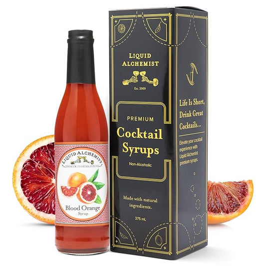 Liquid Alchemist Blood Orange Syrup for Cocktails - Real Ingredients Make our Blood Orange Puree a