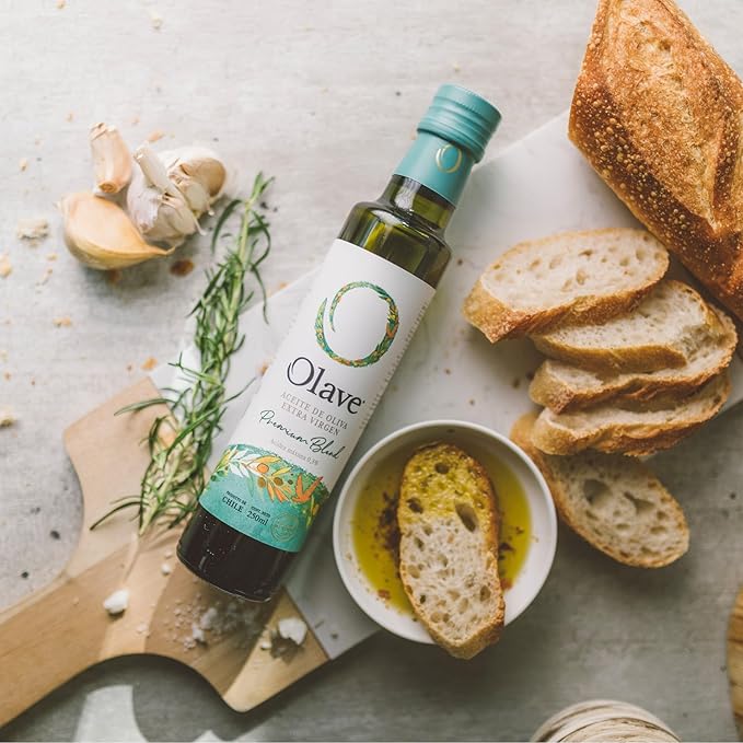 Extra Virgin Chilean Olive Oil by Olave |Premium Blend - First Cold Press, 33.8 Fl Oz (1000 Ml)