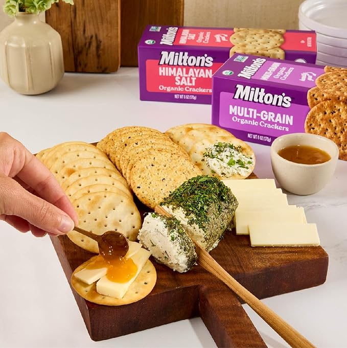 Milton's Organic Crackers, Multi-Grain - Certified Organic, Non-GMO Project Verified, Kosher, Made