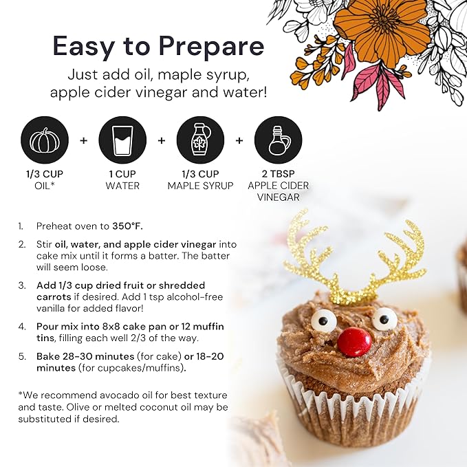 eat G.A.N.G.S.T.E.R. Cinnawin Spice Cake & Muffin Mix, Allergy-Friendly Baking Mix, Grain-Free, No