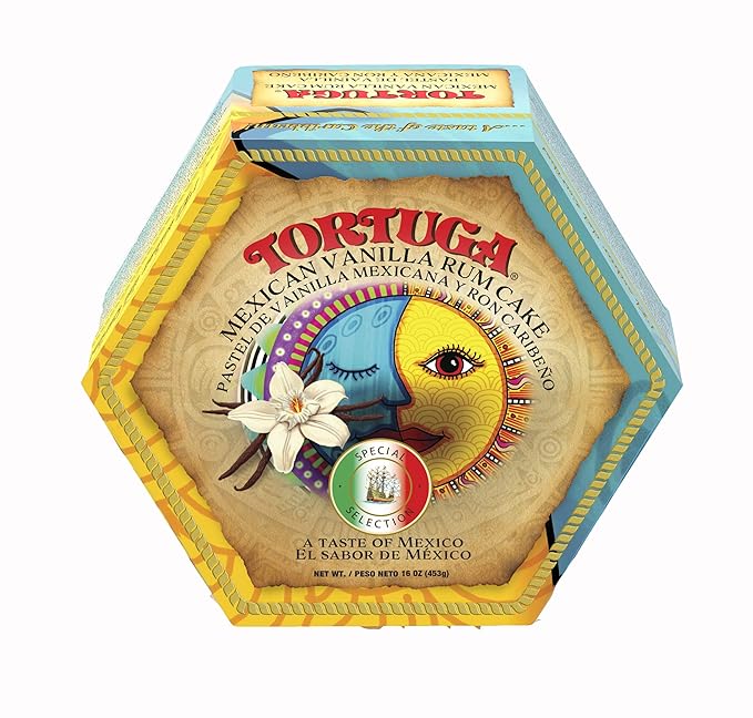 TORTUGA Caribbean Mexican Vanilla Rum Cake - 4 oz Caribbean Rum Cake - The Perfect Premium Gourmet