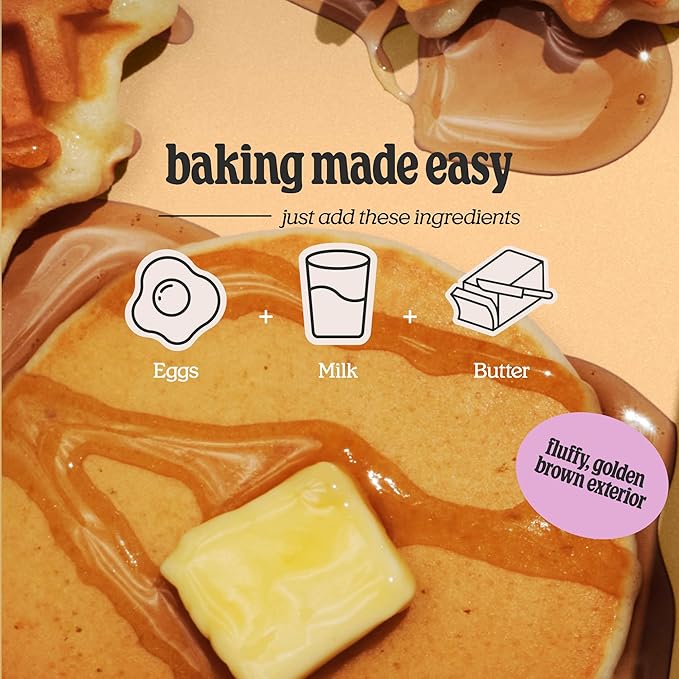 Cravings by Chrissy Teigen Pancake and Waffle Mix, Gluten free, Buttermilk Mochi Pancake & Waffle