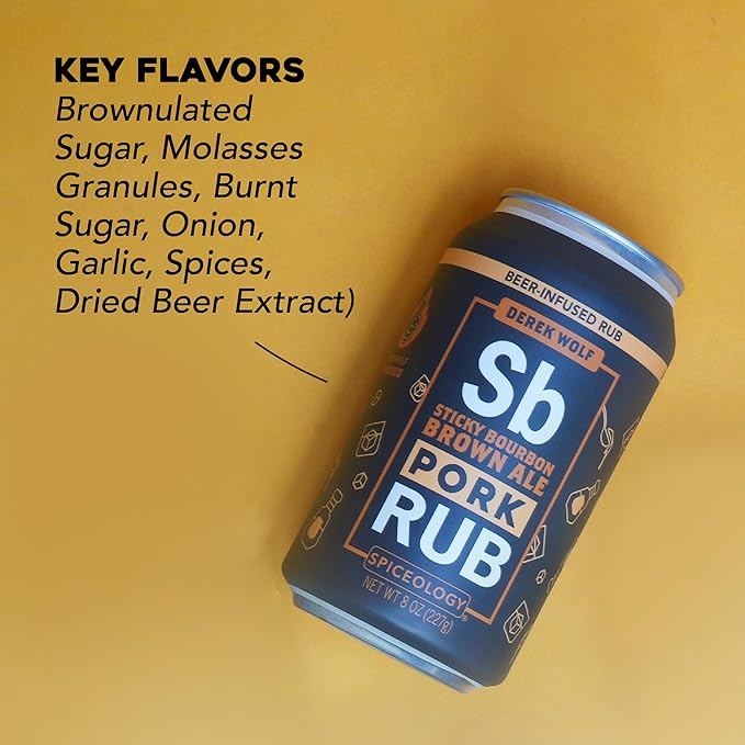Spiceology & Derek Wolf - Sticky Bourbon Brown Ale - Beer-Infused Barbecue Rubs, Spices and
