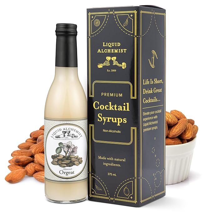 Liquid Alchemist Orgeat Syrup for Cocktails - Real Ingredients Make Our Almond Syrup the Perfect