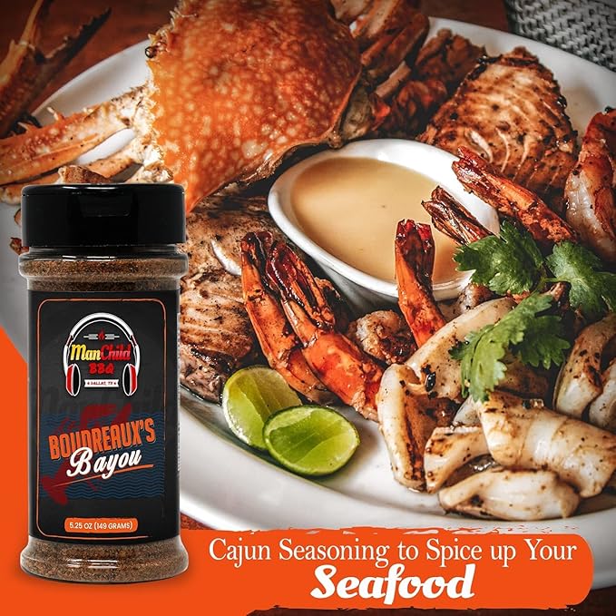 Manchild BBQ Rub Spices and Seasonings Gift Set | All Natural Texas Spice Dry Rubs for Cooking &