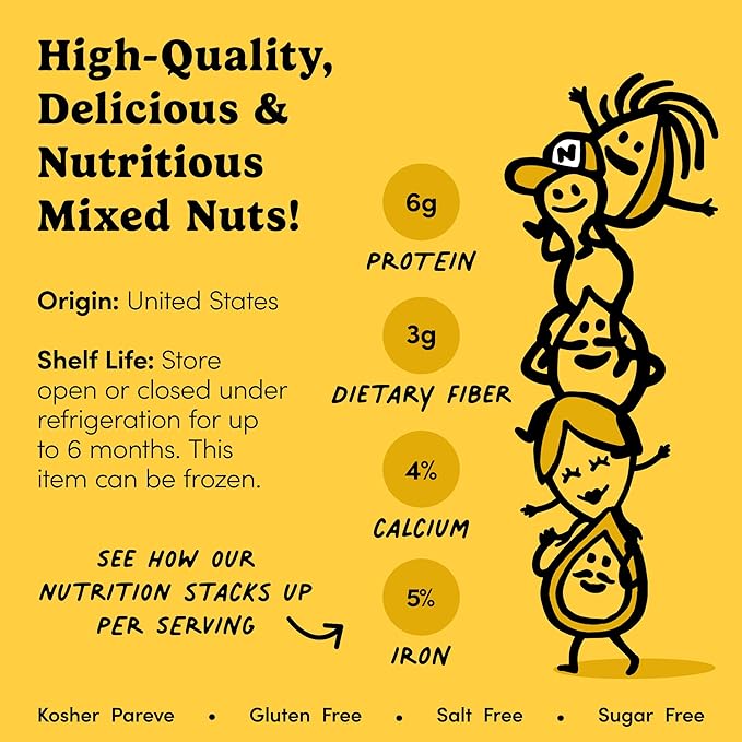 Nuts.com ??Mixed Nuts in Shell ??2 Lb Bag, Healthy Snack Sampler, Includes Premium Walnuts