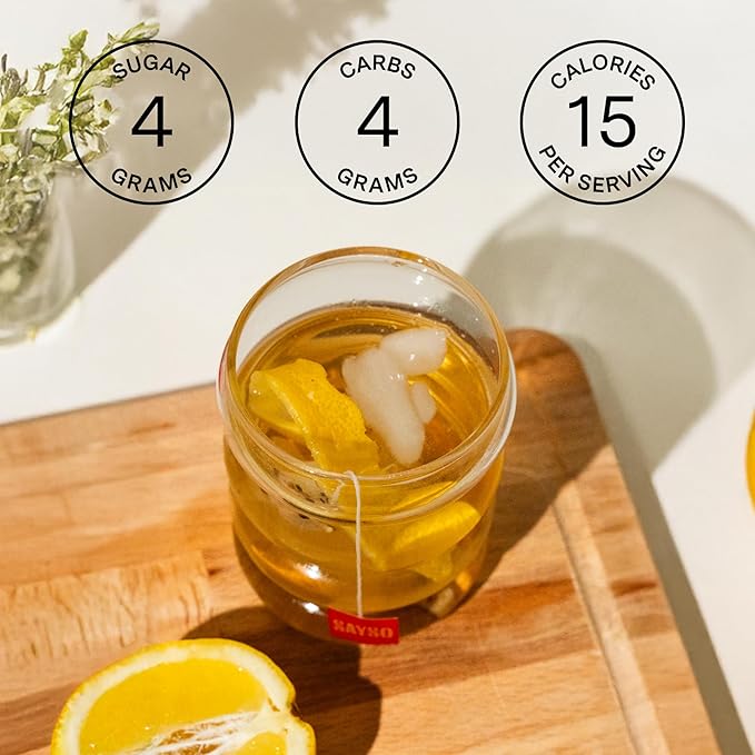 SAYSO Old Fashioned Original Craft Cocktail Tea Bag | Under 1 Min (With Bitters & Orange) | Steep