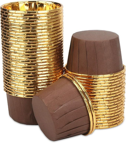 Aluminum Foil Cupcake Cups, Eusoar Disposable Muffin Liners 50Pcs, Baking Cups, Aluminum Cupcake