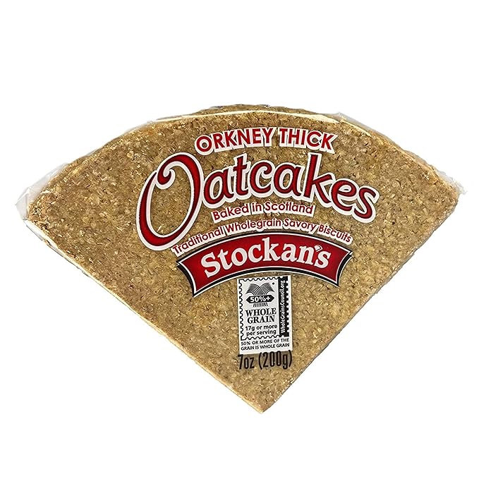 Stockan's Orkney Wholegrain Thick Oatcakes - Traditional Scottish Savoury Biscuits Imported from