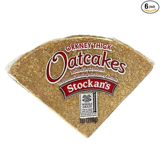 Stockan's Orkney Wholegrain Thick Oatcakes - Traditional Scottish Savoury Biscuits Imported from