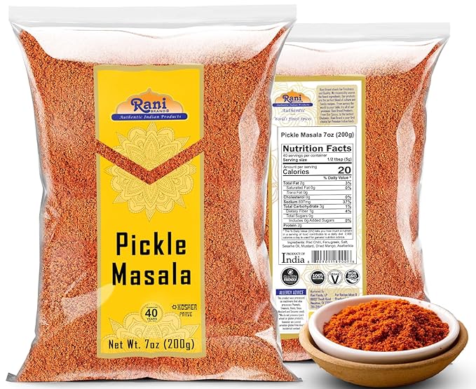 Rani Pickle (Achar) Masala Indian Spice Blend 7oz (200g) ~ All Natural | Vegan | Gluten Friendly |