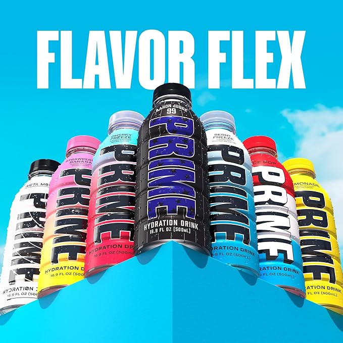 PRIME Hydration Aaron Judge, Sports Drinks, Electrolyte Enhanced for Replenishing Fluids, 250mg