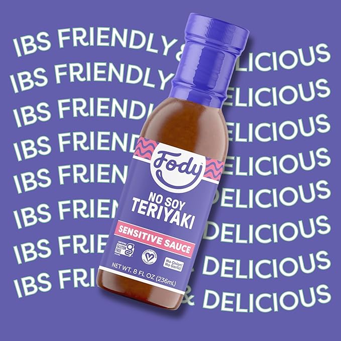 Fody Foods No Soy Teriyaki Sauce & Marinade, 8.5 Oz, Garlic and Onion Free, Low FODMAP Certified