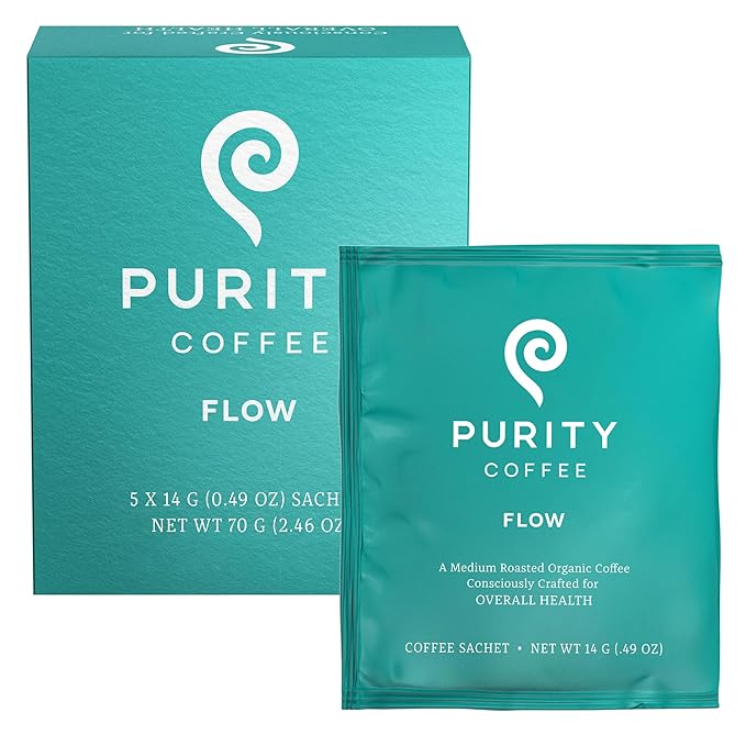 Purity Coffee FLOW Medium Roast Organic Coffee - USDA Certified Organic Specialty Grade Arabica