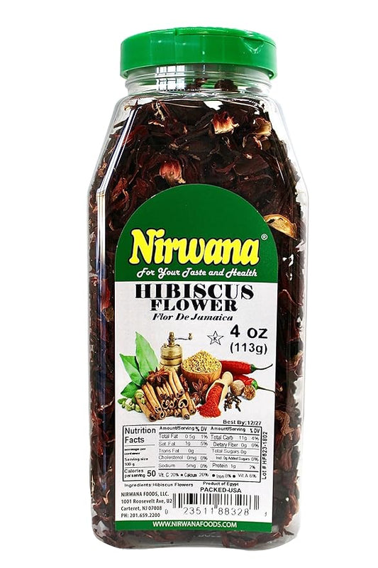 Premium Dried Hibiscus Flowers ??Whole Flower Petals for Herbal Infusions, Loose Leaf Blends, and