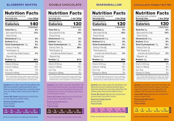 MAGIC SPOON Treats - High Protein Bars, Low Carb, Keto Friendly, 1g of Sugar, Gluten Free, Crispy