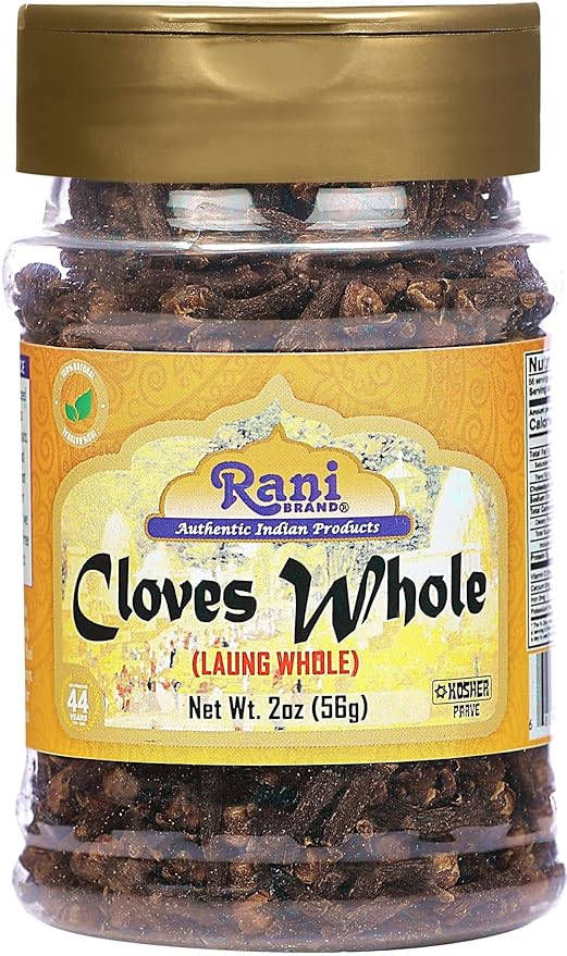 Rani Cloves Whole (Laung) 2oz (56g) Great for Food, Tea, Pomander Balls and Potpourri, Hand