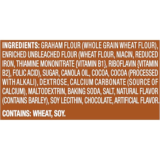 Teddy Grahams Chocolate Graham Snacks,10 Ounce (Pack of 12)