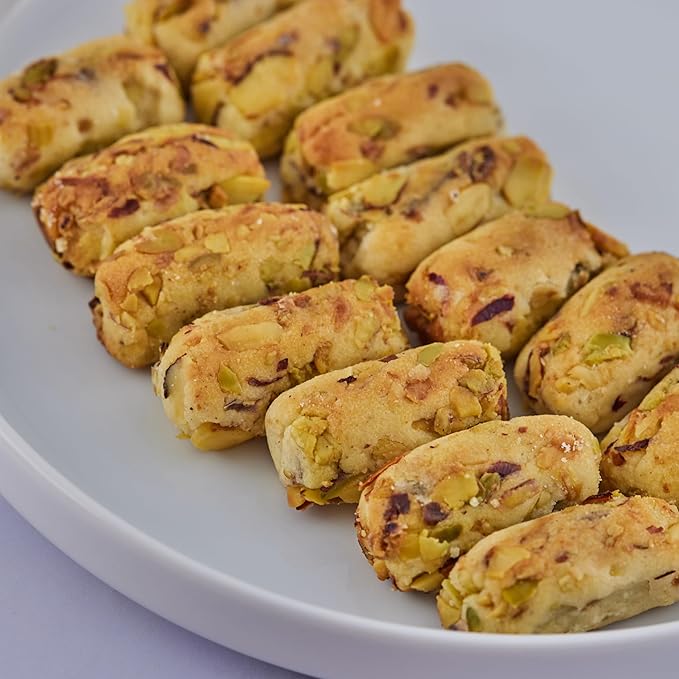 Snacklava Pistachio Date Bites with Cardamom - 6 Pack (3 Pieces per Pack) - Pistachio and Date