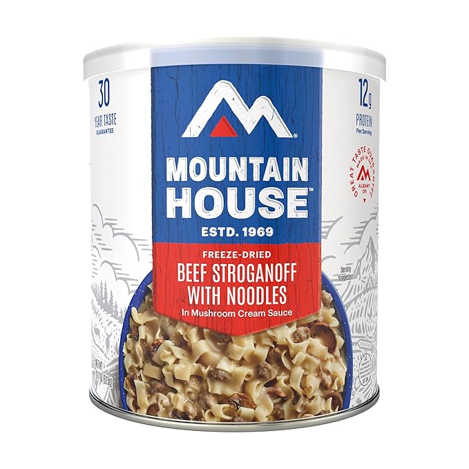 Mountain House Beef Stroganoff with Noodles #10 Can Freeze Dried Survival & Emergency Food 10