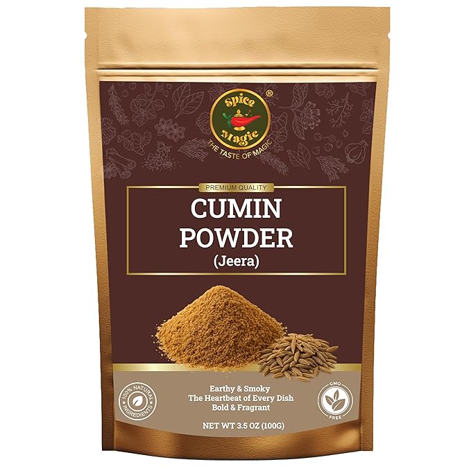 Spice Magic Cumin Powder (Jeera Powder) ~ 100% Pure, Aromatic & Natural I Gluten-Free I Non-GMO I