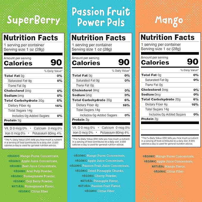 YOU LOVE FRUIT - Fruit Snacks Variety Pack 30 count, 100% Natural Gluten-Free, Vegan, Low Carb, Low