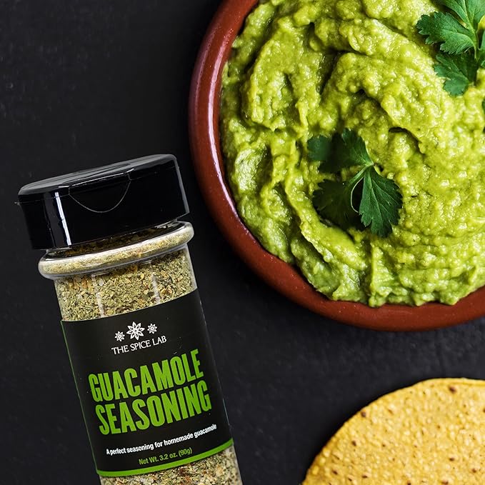 The Spice Lab Guacamole Mix Seasoning for Avocado - Shaker Jar - Perfect for Your Guacamole