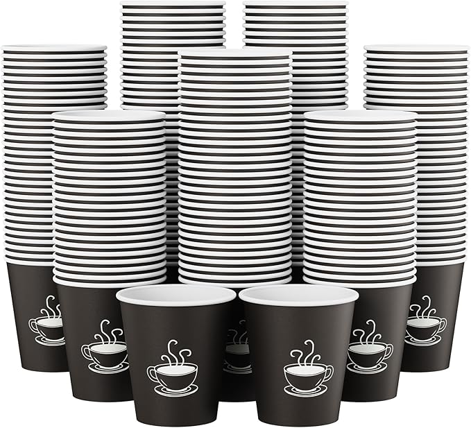 10 oz Paper Cups, 270 Count, Disposable Coffee Cups for Water, Juice or Tea, Perfect for Office