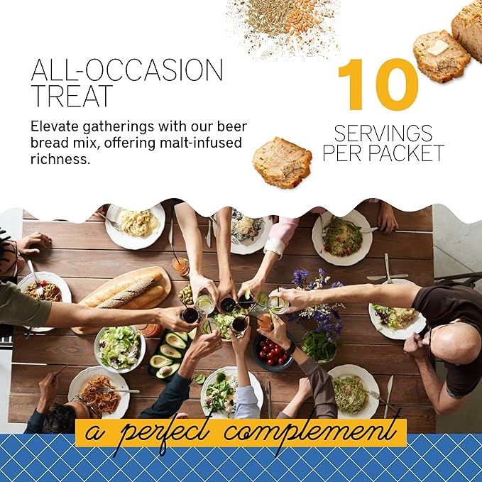 Southern Living Gourmet Beer Bread Mix, Easy-to-Bake Delight, Perfect for Potlucks & Parties