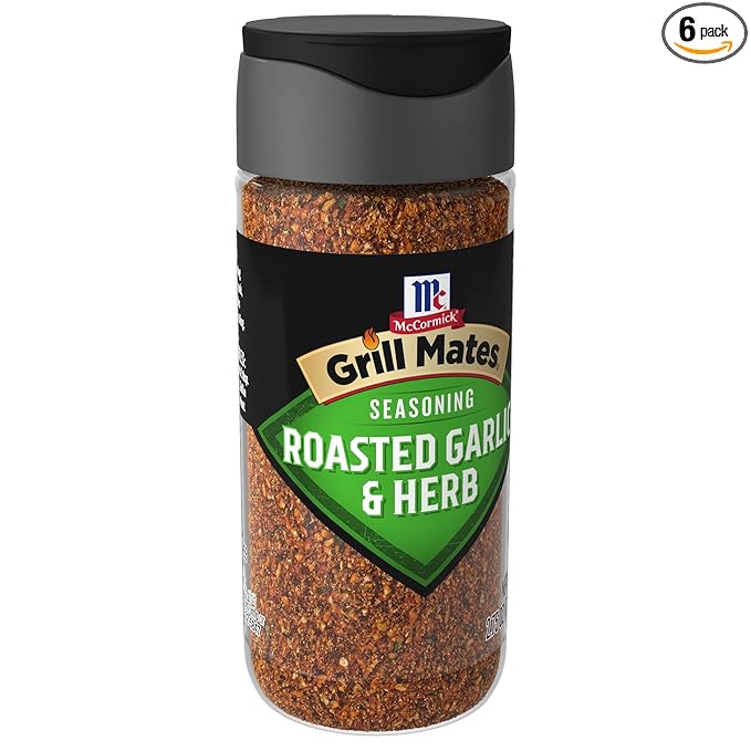 McCormick Grill Mates Roasted Garlic & Herb Seasoning, 2.75 oz (Pack of 6)