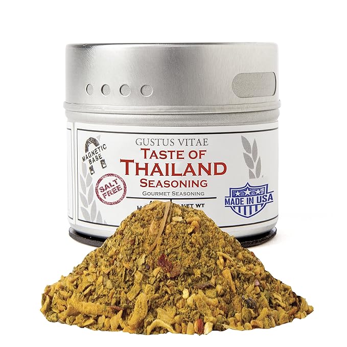 Taste of Thailand Seasoning | Non GMO Verified | Magnetic Tin | Spice Blend | 1.4oz | Crafted in