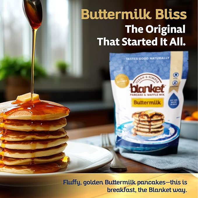 Blanket Pancakes and Waffle Mix ??Vegan Pancake Mix ??Just Add Water, No Preservatives ??Clean