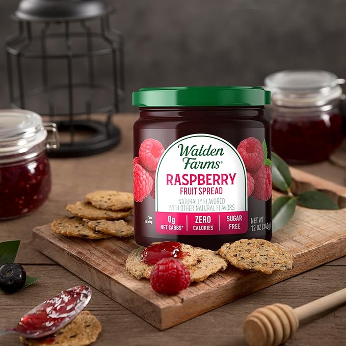 Walden Farms Fruit Spread Variety Pack Blueberry, Raspberry & Strawberry Fruit Flavors – Zero