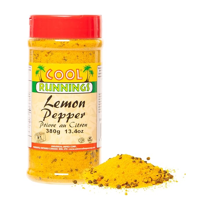 Cool Runnings Lemon Pepper 380g - Zesty and Savory Blend for Enhancing Chicken, Seafood such as